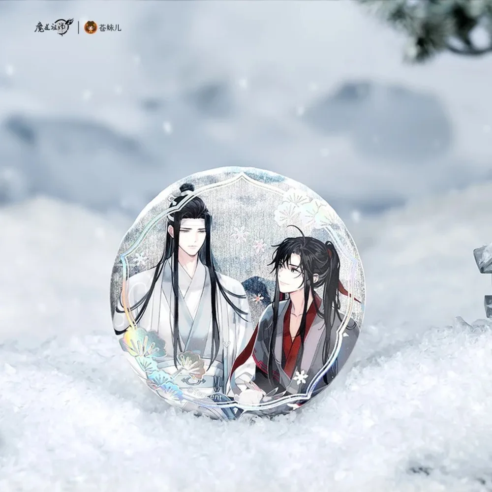 

Anime Grandmaster Of Demonic Cultivation Wei Wuxian Lan Wangji Badge Pin Laser Ticket Cosplay MDZS The Untamed Cute Gift