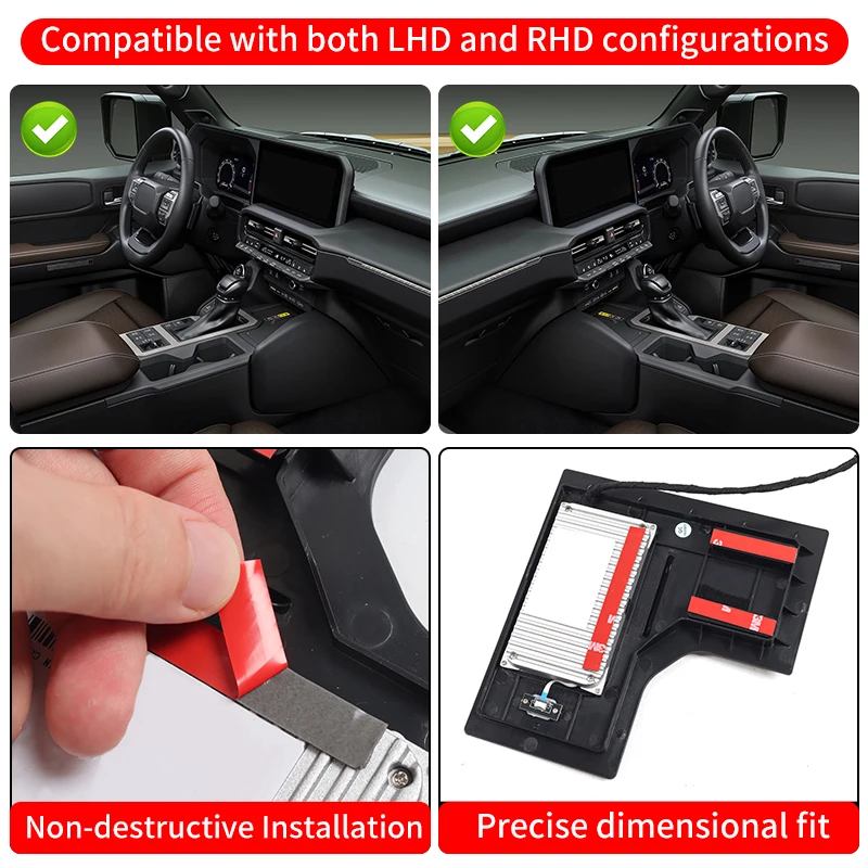 Land Cruiser Prado LC250 2024 2025 Center Console Wireless Charging First Edition 1958 J250 upgrade Modification Accessories