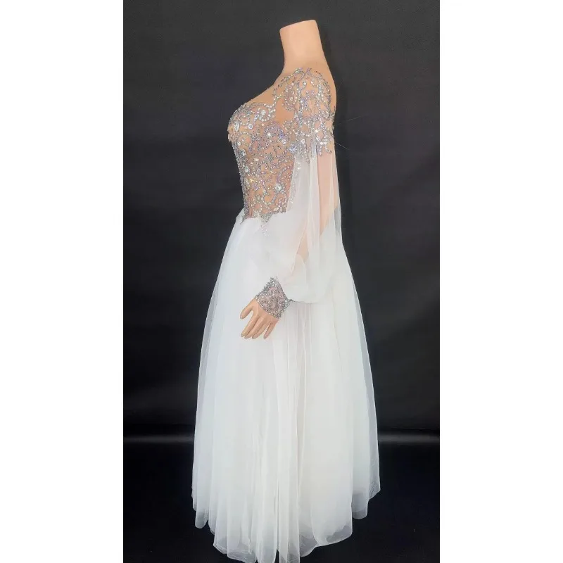 

Sparkly Mirror Surface Sequined Ladies High-end style dress Jumpsuit Evening Party Nightclub Singer Show Stage Costume