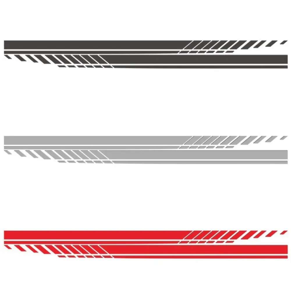 2 Stück PVC Auto-Seitendekor Universelle Coole Autotür-Streifen Mehrfarbiger Sport-Stil Rennstreifen Grafik-Aufkleber Offroad – Detail 9
