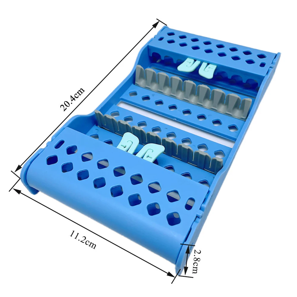 Nha Khoa Nhạc Cụ Tiệt Trùng Hộp 135 ℃ Autoclavable Dụng Cụ Đựng Xanh Dương Xanh Tím 8 Chiếc Răng Nha Khoa Nhạc Cụ Hộp