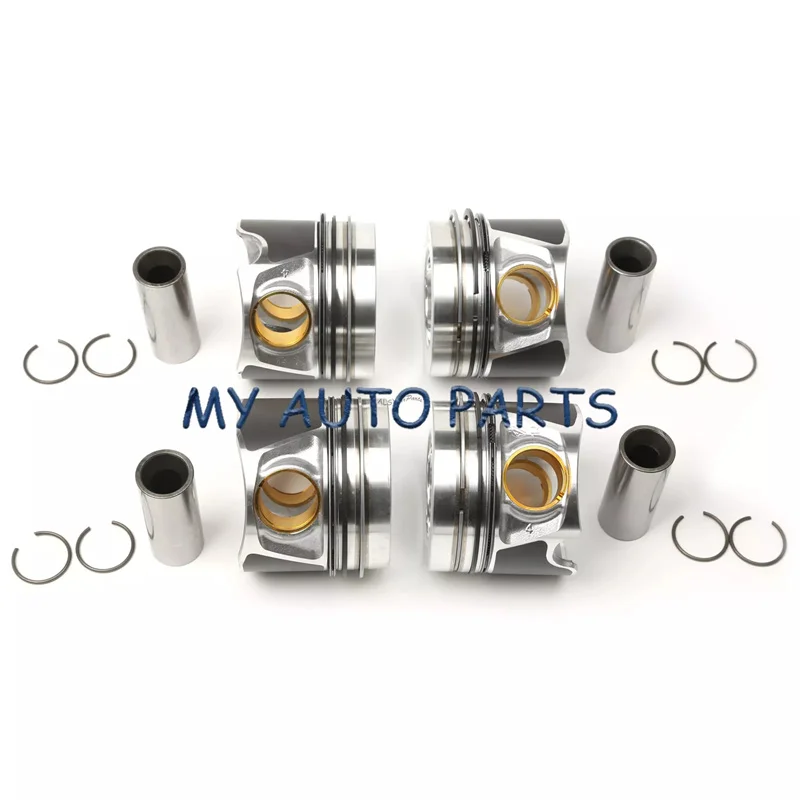 4x Piston &Piston Ring Set Fit For Audi A4 A5 S5 A6 S6 Q5 VW Passat CC Golf 2.0T 03L107065AD 03L107065G