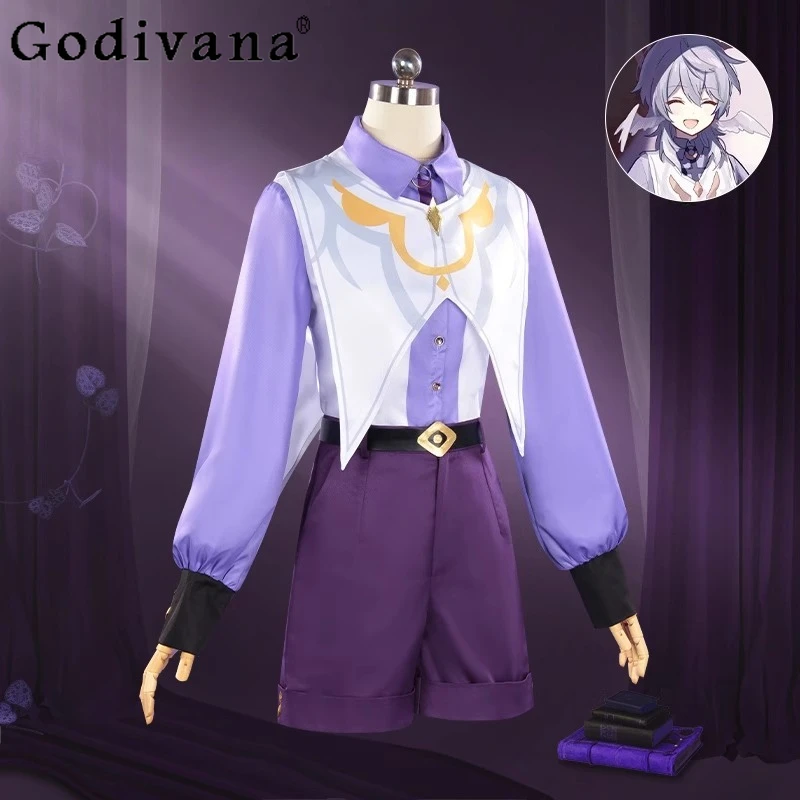 مجموعة ملابس نسائية قصيرة من Railway Cos زي تنكري للعبة الرسوم المتحركة يناسب قميص نسائي بأكمام طويلة وملابس قصيرة للطلاب