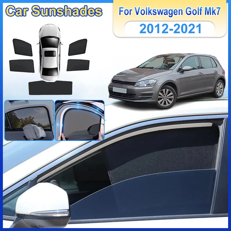 

Car Window Sunshade For Volkswagen Golf Mk7 Accessories VW Golf 7 Golf7 2012-2021 Visor Mesh Anti-UV Windshield Frame Curtain