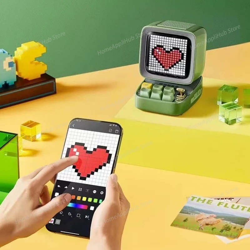 Pixel Speaker, Bluetooth Speaker, Karaoke Microphone, All-in-one Singing Microphone, Fifth Generation
