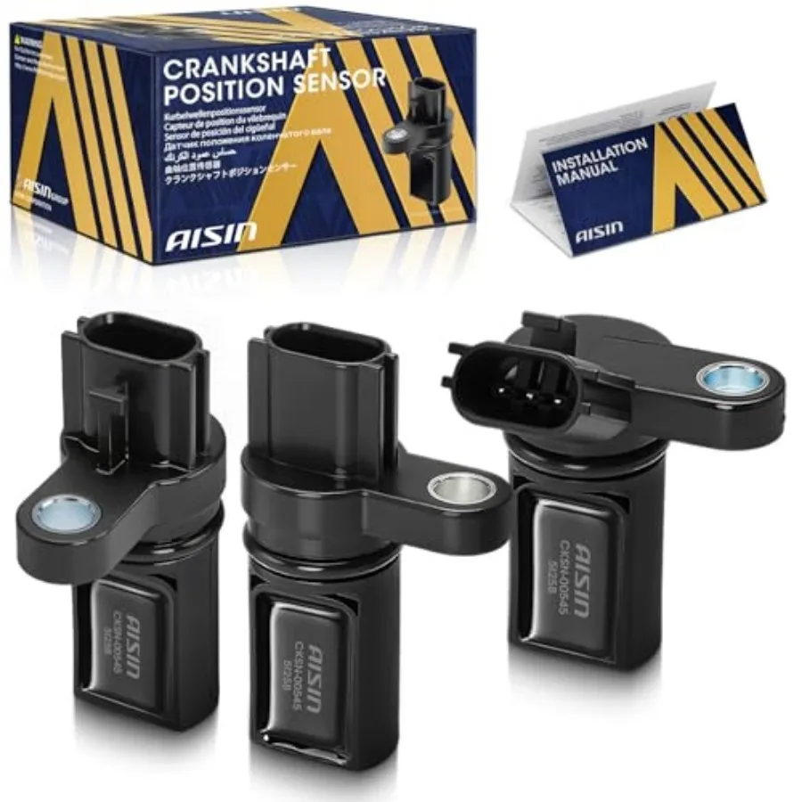 

AFTERMARKET CKSN-00545 Set of 3 Camshaft Left and Right and Crankshaft Position Sensor Kit - Compatible with Nissan Altima Maxi