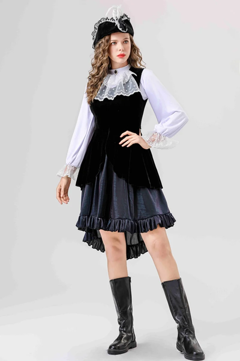 Costume de Pirate des caraïbes pour adultes, jupe d'université, rôle de Pirate, vêtements de spectacle Plang, tenue de Pirate pour femmes, Costume de scène