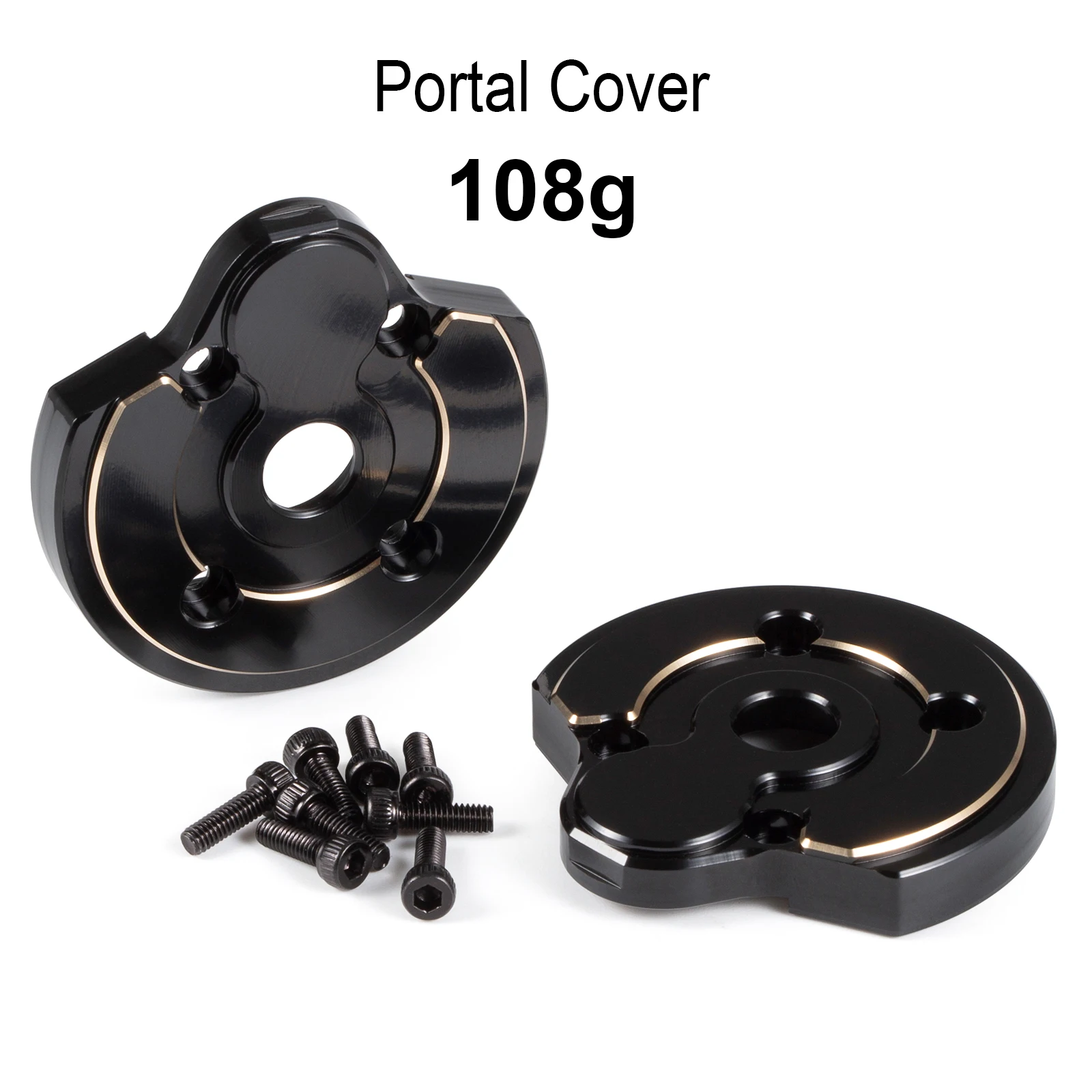 Messinggewichte Achsschenkel Portalabdeckung Diff-Abdeckung für Axial 1/10 Capra SCX10 III AR45 Poratl Achse