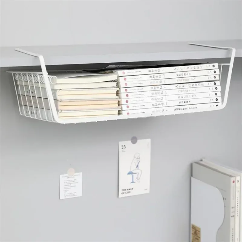 1PC Tiered Storage Shelf Hanging Basket Organizer for Kitchen Dormitory Wardrobe Desk Storage