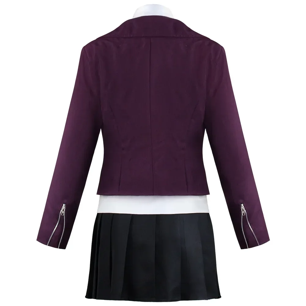 Anime Danganronpa Kirigiri Kyouko Cosplay Costumes Purple Wig School Jk Uniform Game Dangan Ronpa Halloween Costumes For Women