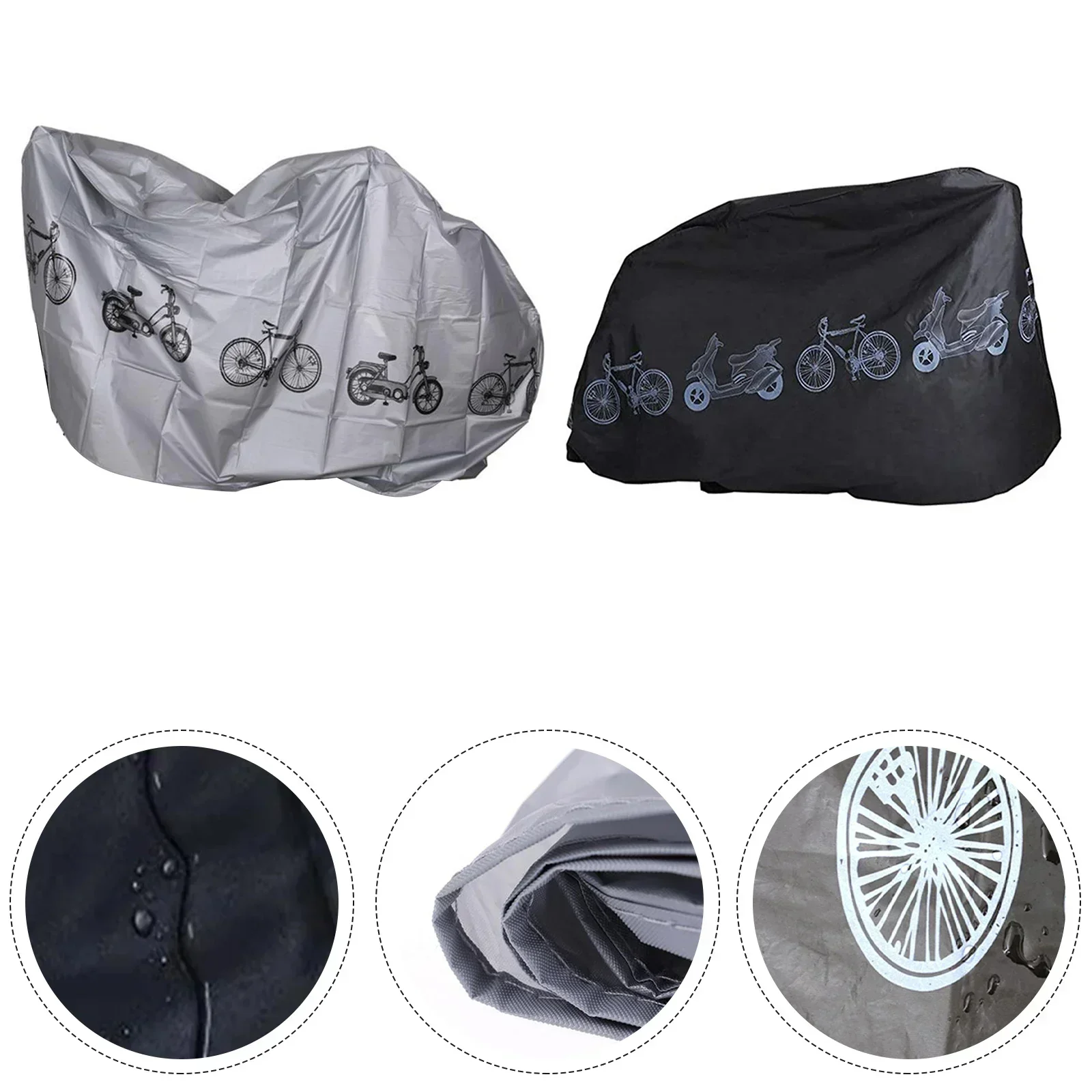 Waterproof Bike Bicycle Cover Outdoor Mountain Bike Case 200x100 Grey/black Car Cover Rain Dust Bicycle Protector Multipurpose