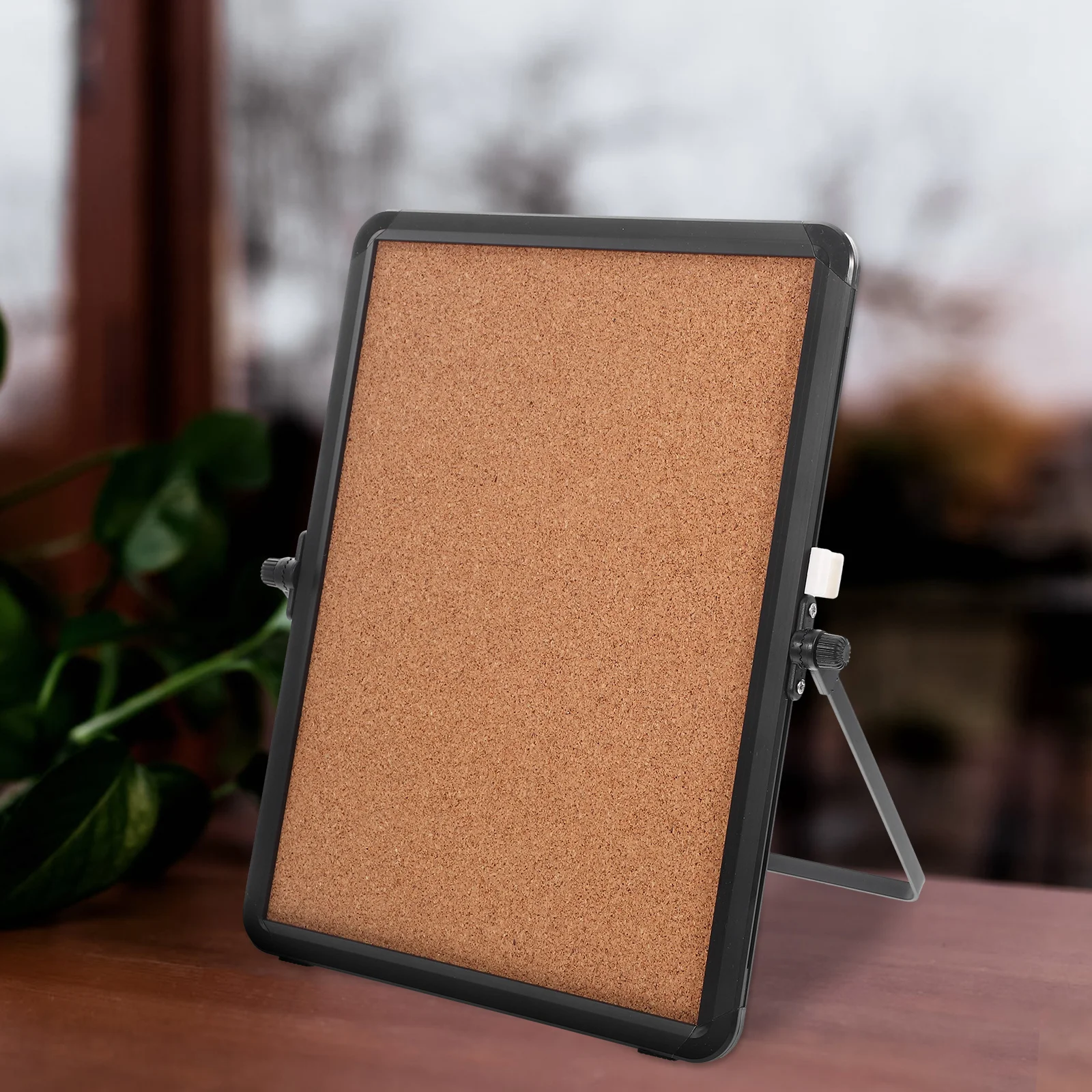 

Desktop Office Cork Board Rotatable Writing Message Reminder Bulletin Notice Board for Workspace Decor Push Desktop Decor