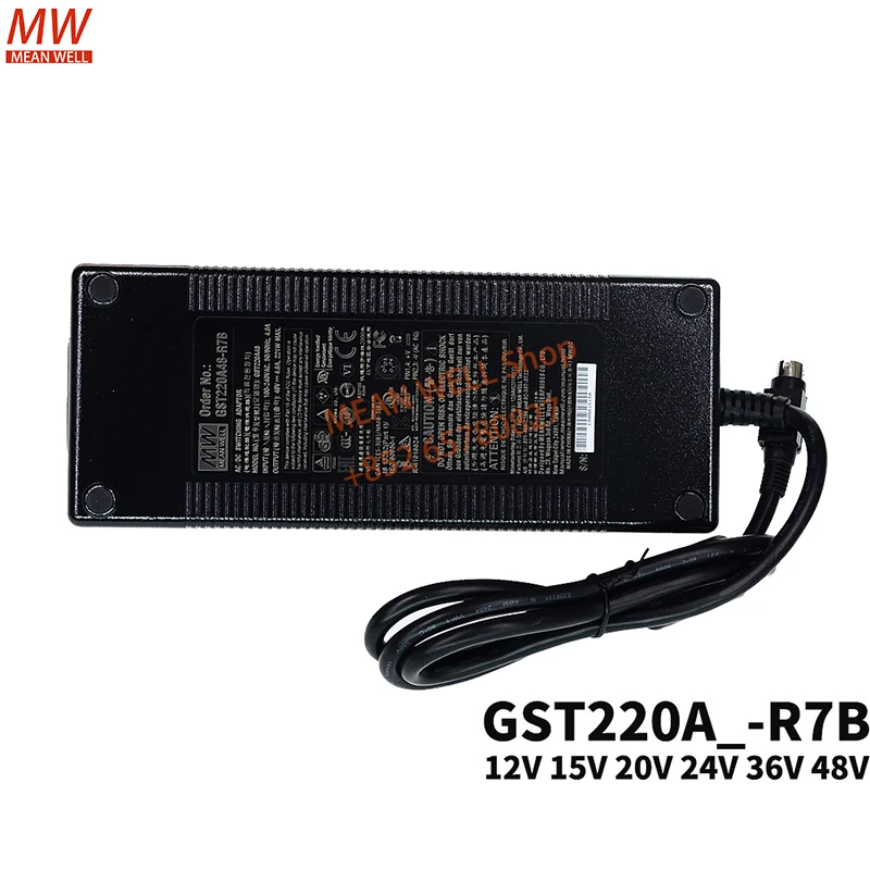 

MEAN WELL Power Supply Original 220W AC-DC Reliable Green Industrial Adaptor GST220A12 15 20 36 GST220A24-R7B GST220A48-R7B