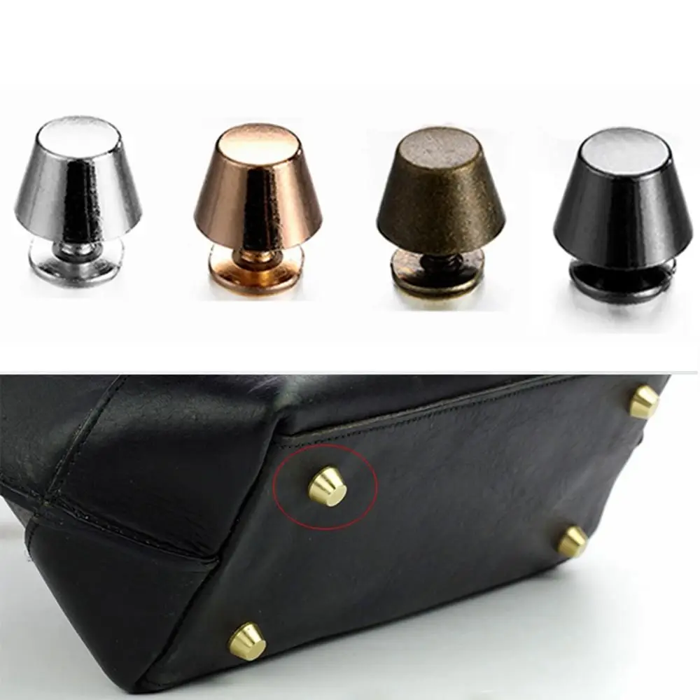 10set/bag 10/12mm DIY Metal Nail Leather Craft Cloth Button Round Head Screws Bucket Dome Strap Rivets Solid Nail Bolt