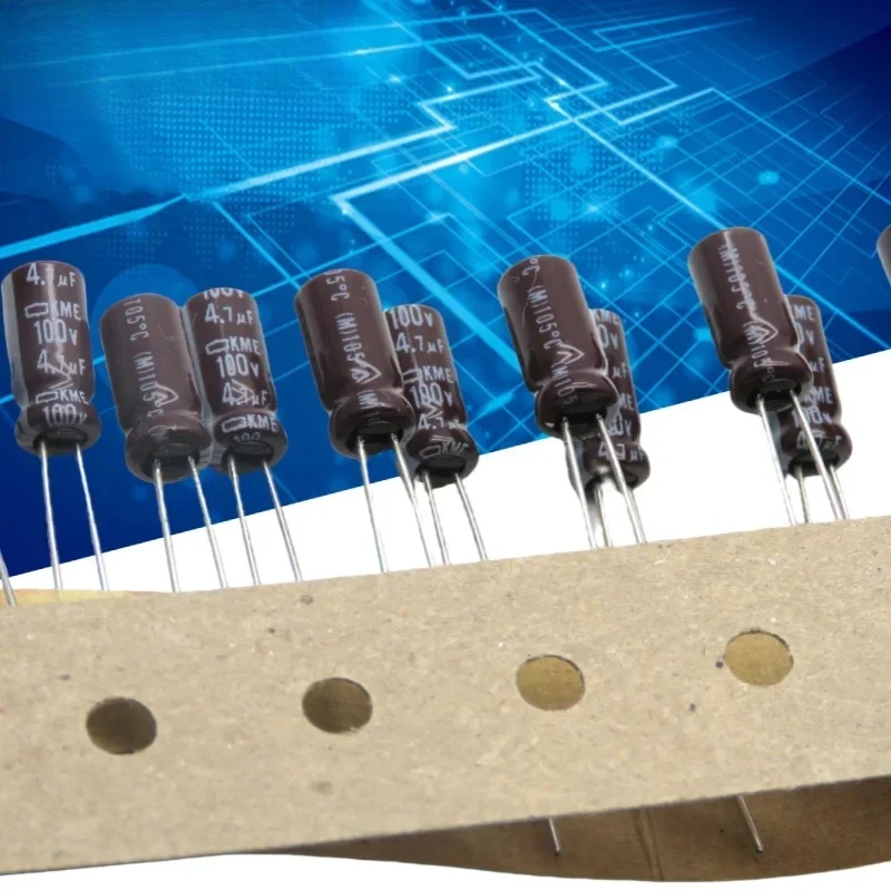 20PCS original 4.7UF 100V NCC black diamond capacitor 100V 4.7UF 5X11 KME high frequency low resistance