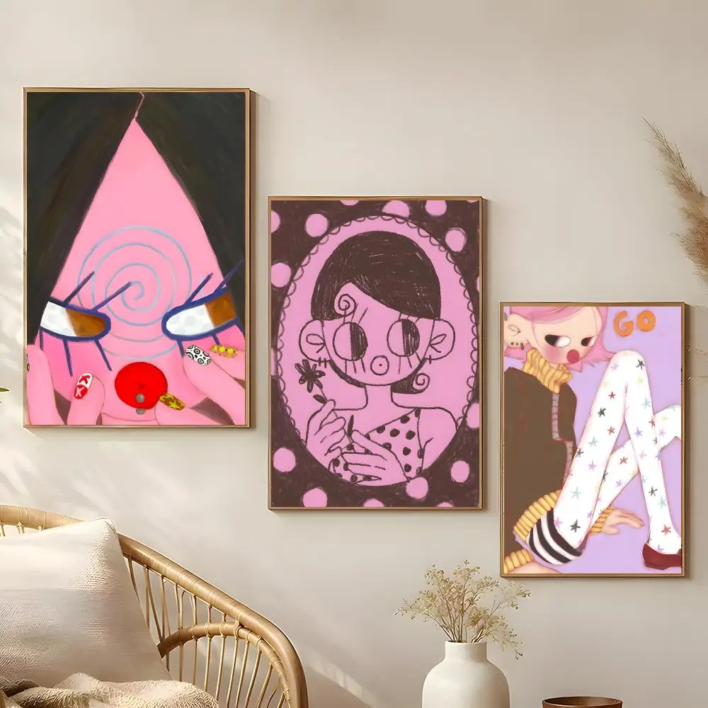 mada.exe M-MadaS Exe ART Poster Poster Self-adhesive Art Waterproof Paper Sticker Coffee House Bar Room Wall Decor