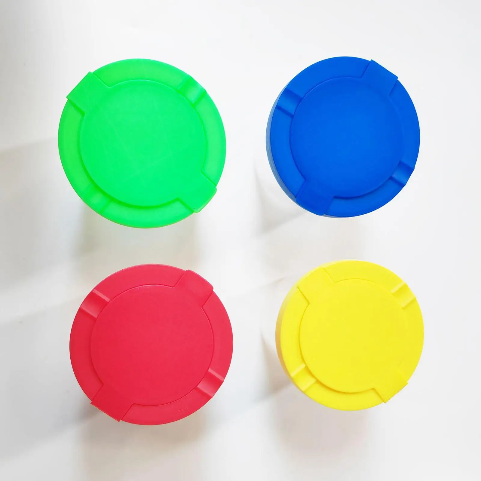 Watercolor Painting Brush Cup Set with Lids Washable Paint Containers Multicolor Plastic Art Supplies for Children DIY Craft
