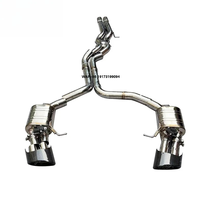 

High Performance Hot Sell 304SS Valved Sport Exhaust System for C8 RS6 RS7 2019+ Valvetronic Catback Exhaust Pipe