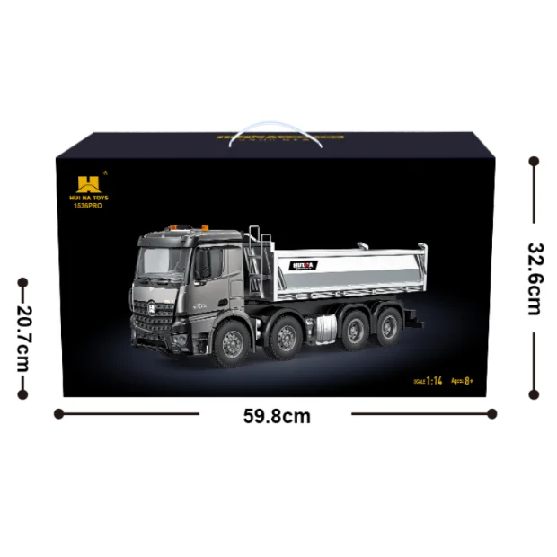 

Toy New HUINA 1536 RC Dumper 1/14 Remote Control 12CH Dump Truck RTR With Sound Light Effects Toy Model Gifts