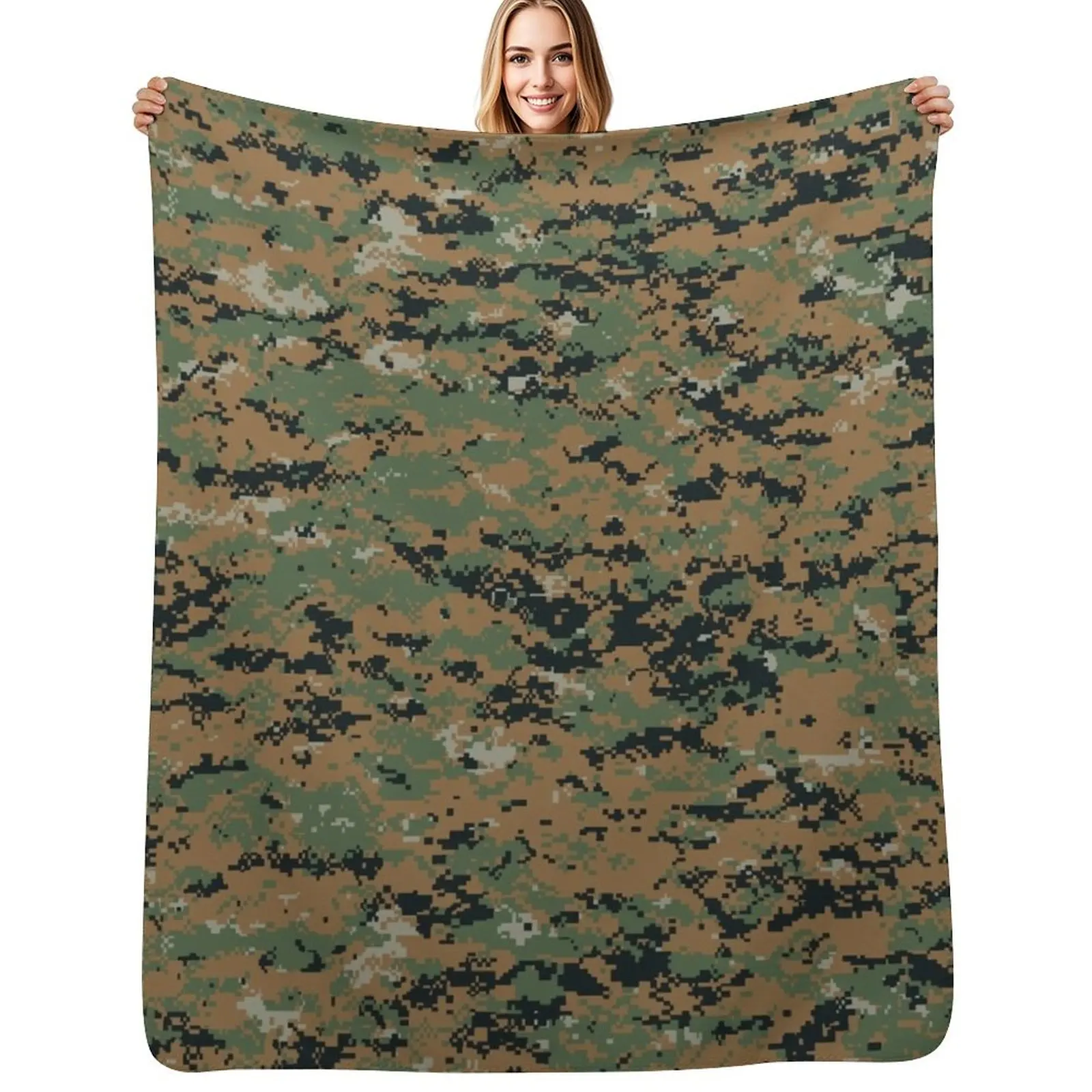 

Marpat Camo Throw Blanket Color Fast Cozy Throw Blanket