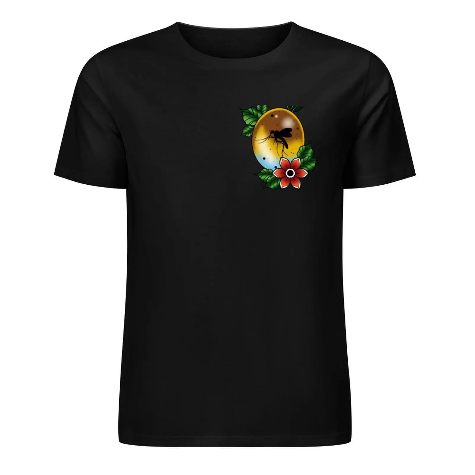 

Jurassic Park - Neo Trad mosquito T-Shirt man t shirt blacks graphic t shirt vintage customizeds fitted t shirts for men