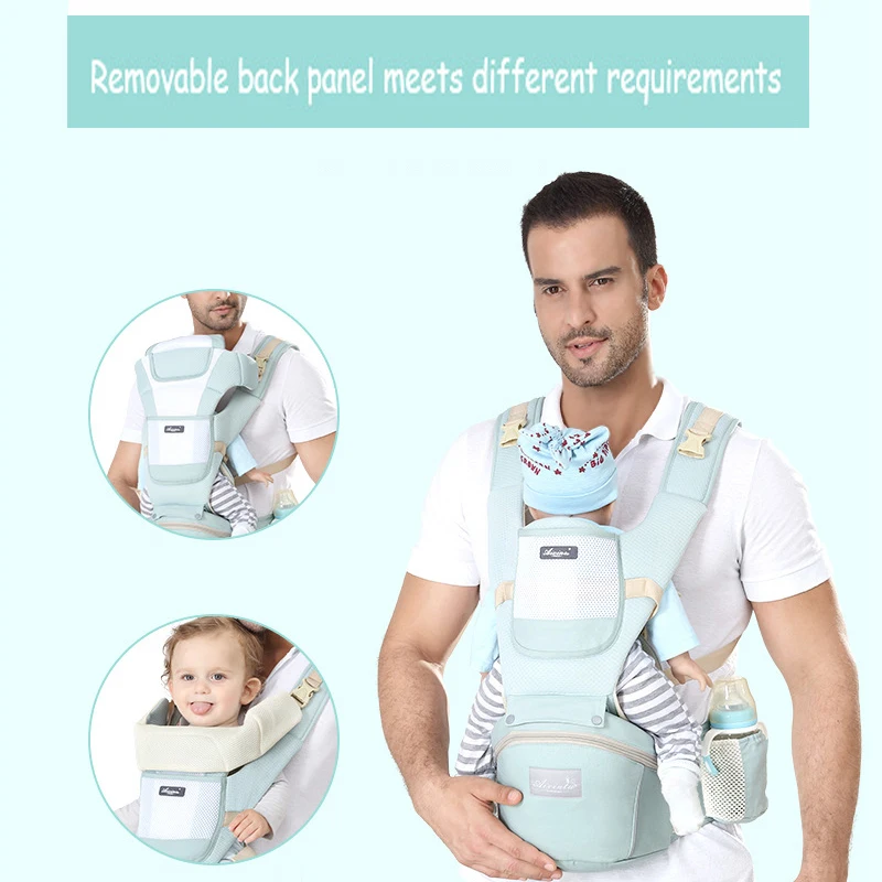 Baby Carrier Waist Stool Newborn Walkers Cotton Mesh Summer Autumn Backpack Hip seat Travel Front Facing Pouch Wrap Kangaroo