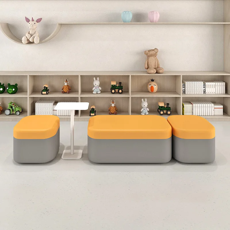 Simple, modern, personalized, creative, clothing store, special-shaped, bench, sofa