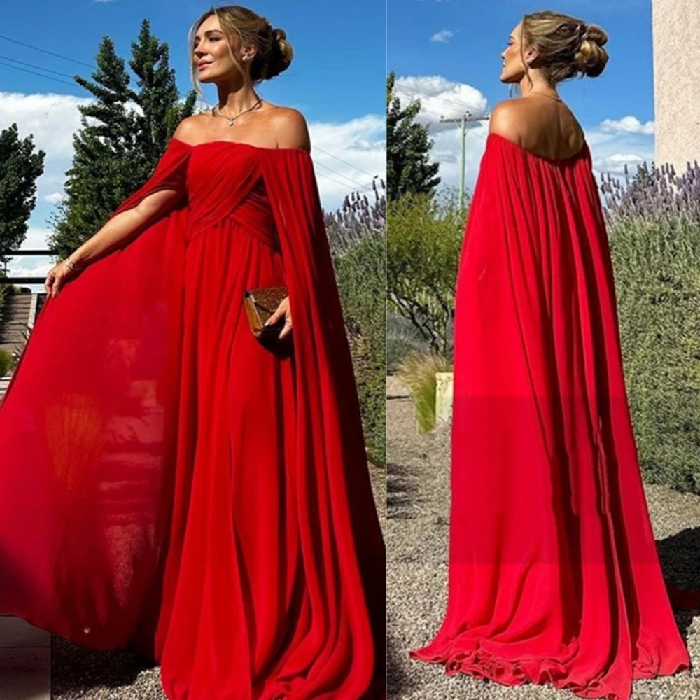 

Jiayigong Satin Draped Cocktail Party A-line Off-the-shoulder Bespoke Occasion Gown Long Dresses Saudi Arabia