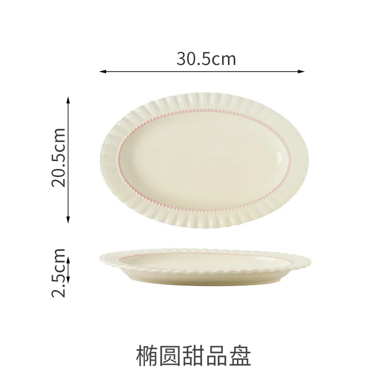 

Ceramic dessert plate breakfast cake snack salad sushi snack plate