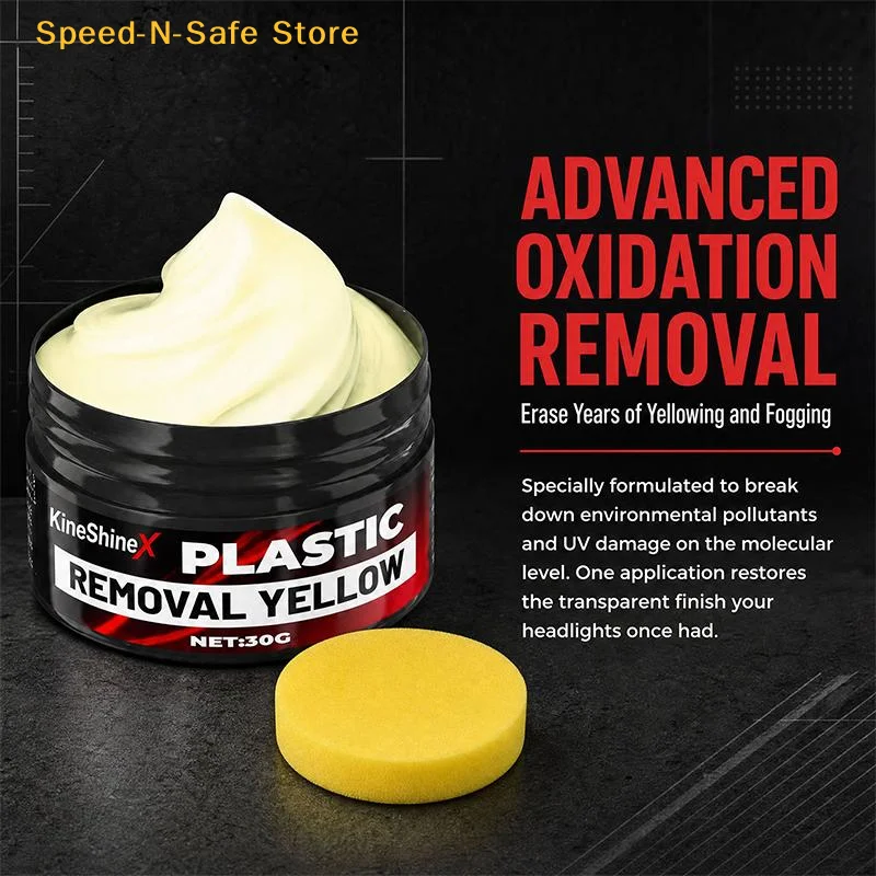 Automotive Headlight Restoration Polish Remove Yellowing Oxidation Fog for Car Front Lamps DIY Repair Accessory
