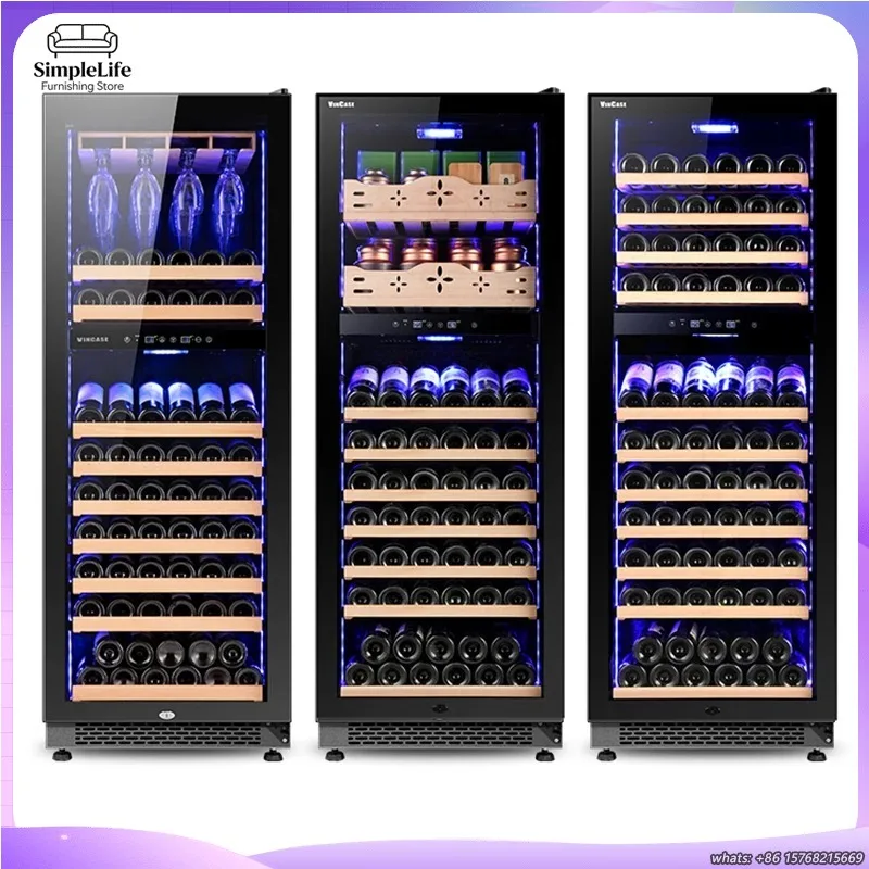 

Электрический винный холодильник-витрина с демонстрационной полкой, роскошный холодильник для напитков для дома и коммерческого использования