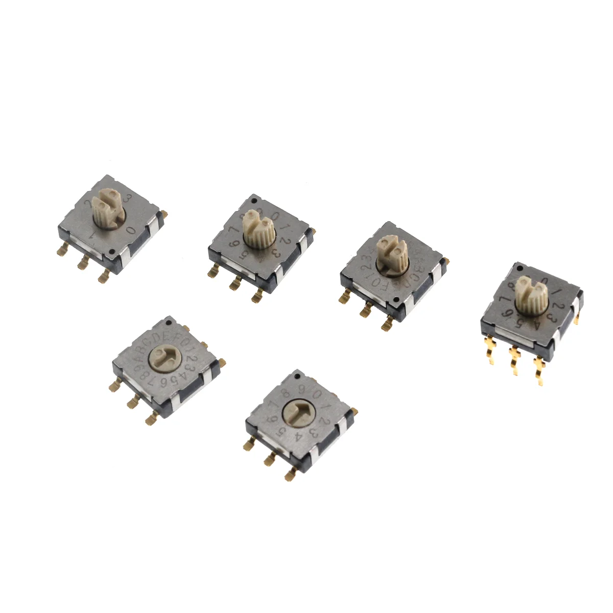 2 قطعة مفتاح تشفير دوار صغير BCD8421 مفتاح مقبض شريط تروس متعدد مفتاح تراجع رقمي #5