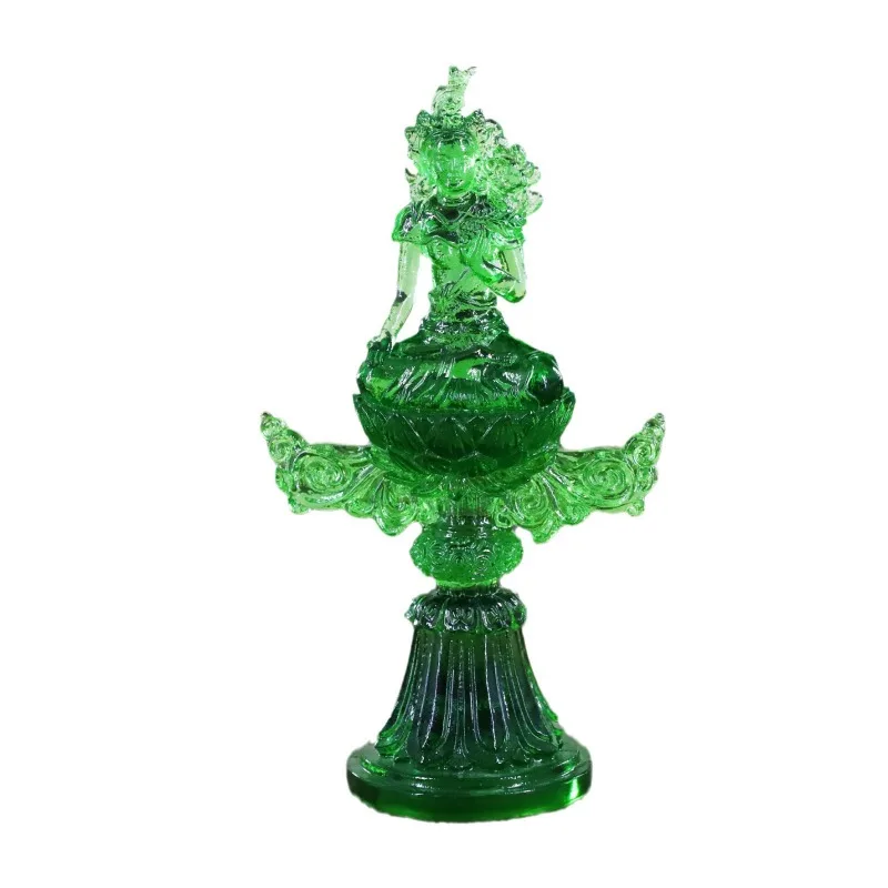 Ritual Buddha Dharma Wheel King Seven Treasures Supplies Glazed Buddhist Hall Tibetan Buddhist Objects