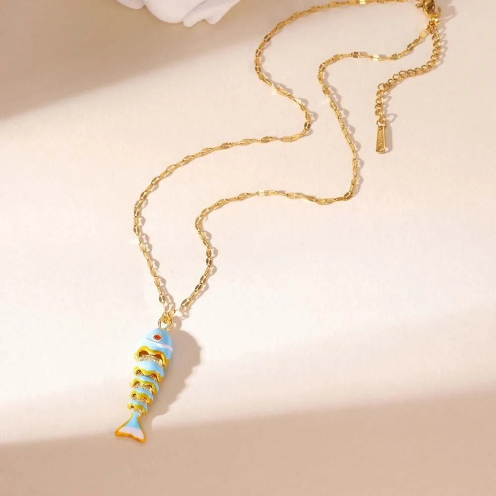 Carp Plated Enamel Fish Charms 3D Jewelry Accessories Movable Mini Metal Fish DIY Pendants Waterproof Brass Colorful Small Koi view 2