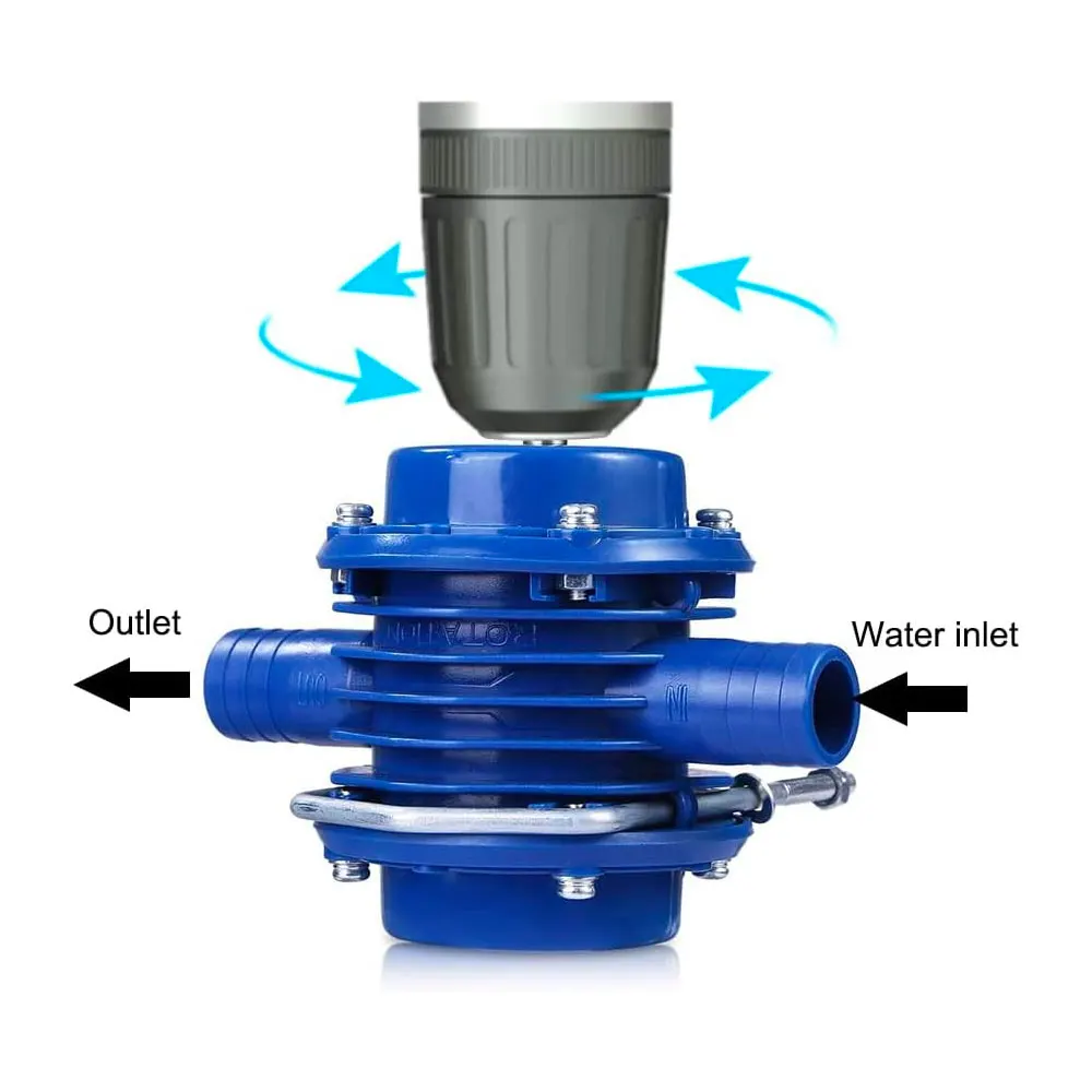 Binoax Hand Drill Water Pump Mini Self-Priming Pump Heavy Duty Electric Centrifugal Pump
