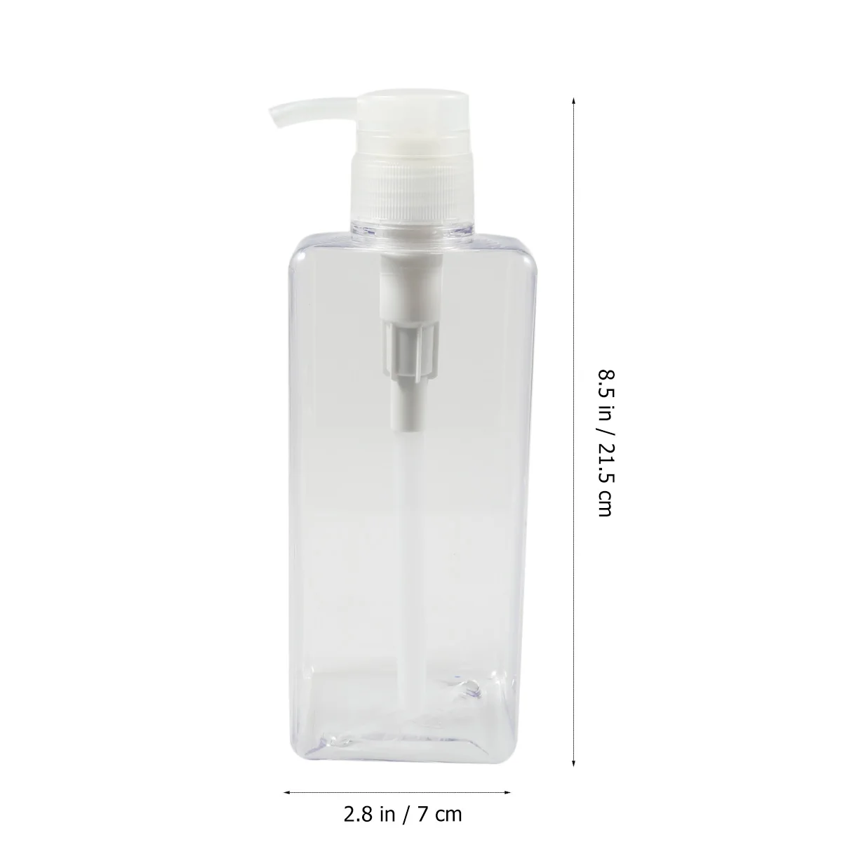 

650 ML Bottled Liquid Dispensers Hair Shampoo Clear Empty Pump Pump-Bottles Push Down