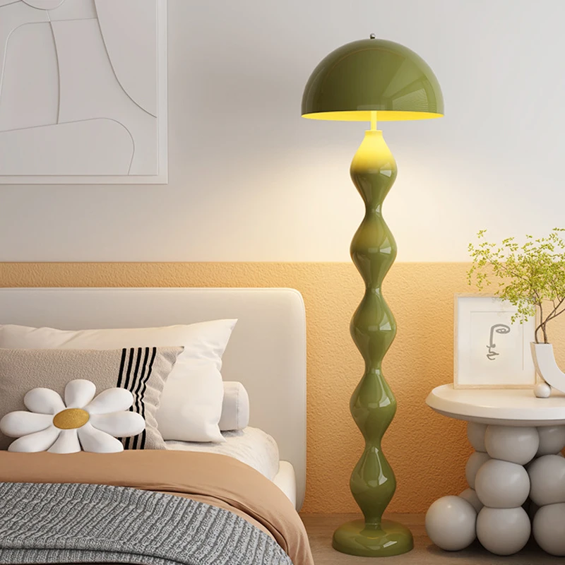 OUFULA Nordic Mushroom Floor Lamp Modern Art Family Iiving Room Bedroom Creativity  LED  Decorative Standing Light