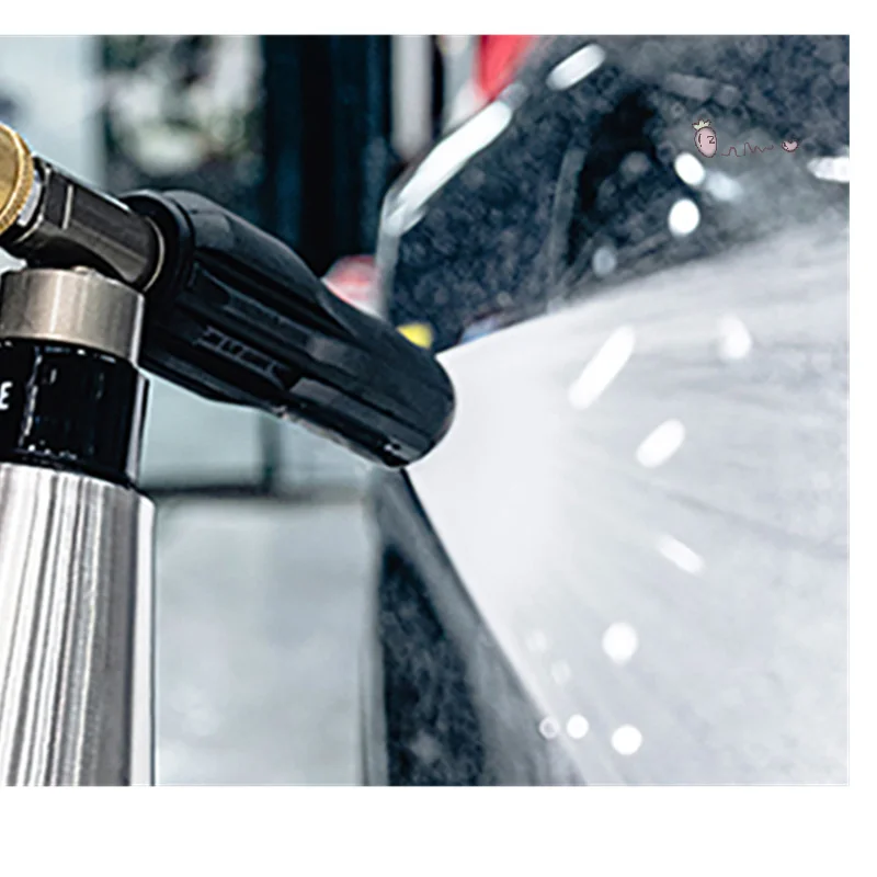 جهاز تنظيف يعمل بالضغط العالي رغوة مدفع انس زجاجة موزع الصابون موصل مباشر متعدد الألوان لغسيل السيارات تنظيف ملحقات المسدس #1