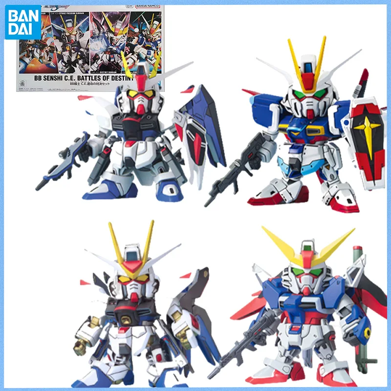 

BANDAI SPIRITS Genuine BB SENSHI C.E BATTLES OF DESTINY SET Anime figure Anime Peripheral Action Figures Doll for Collectors
