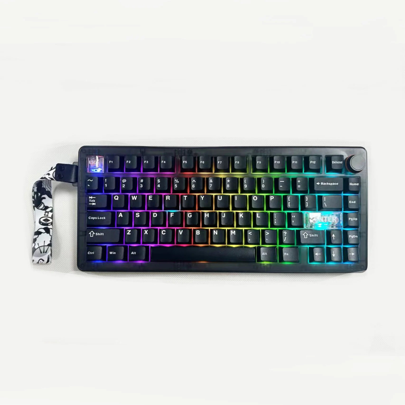 QK61/QK75 Mechanical Keyboard  RGB Backlit Gasket Structure 3-Mode 2.4G Bluetooth Wireless  Hot Swap Keyboard for VIA/QMK