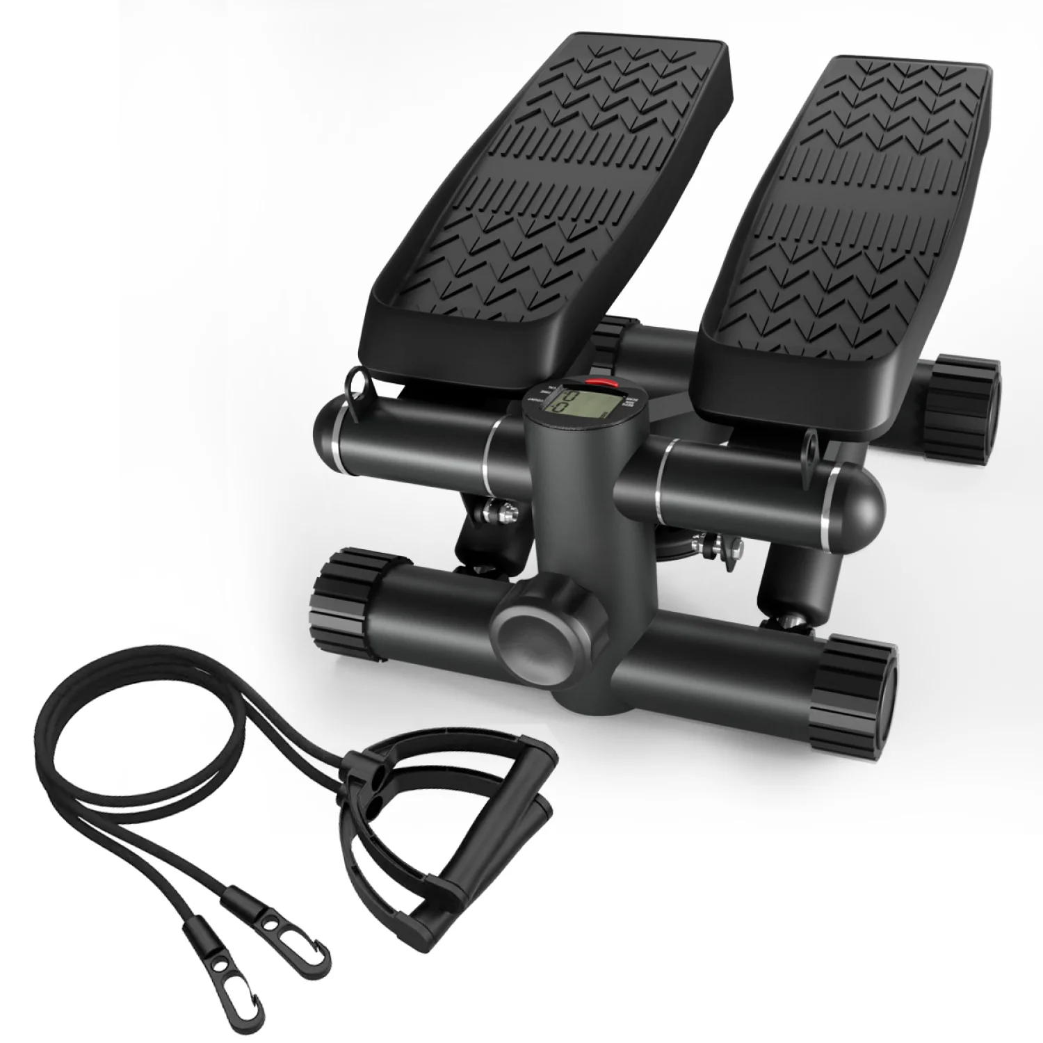 

Steppers for Exercise, Stair Stepper with Resistance Bands, Mini Stepper with 330LBS Loading Capacity, Hydraulic Fitness Stepper