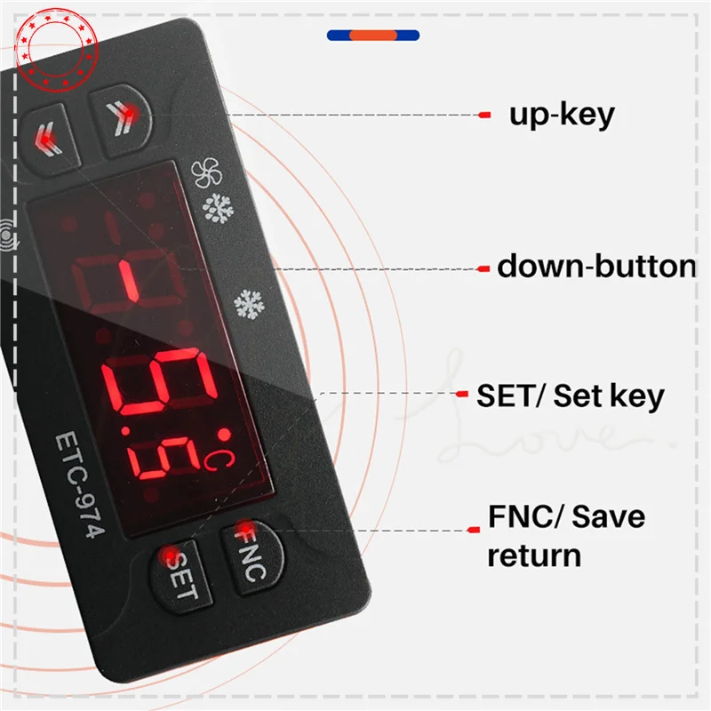 

Better Quality ETC-974 Mini Temperature Controller Refrigerator Thermostat Regulator Thermoregulator Thermocouple NTC Dual Senso