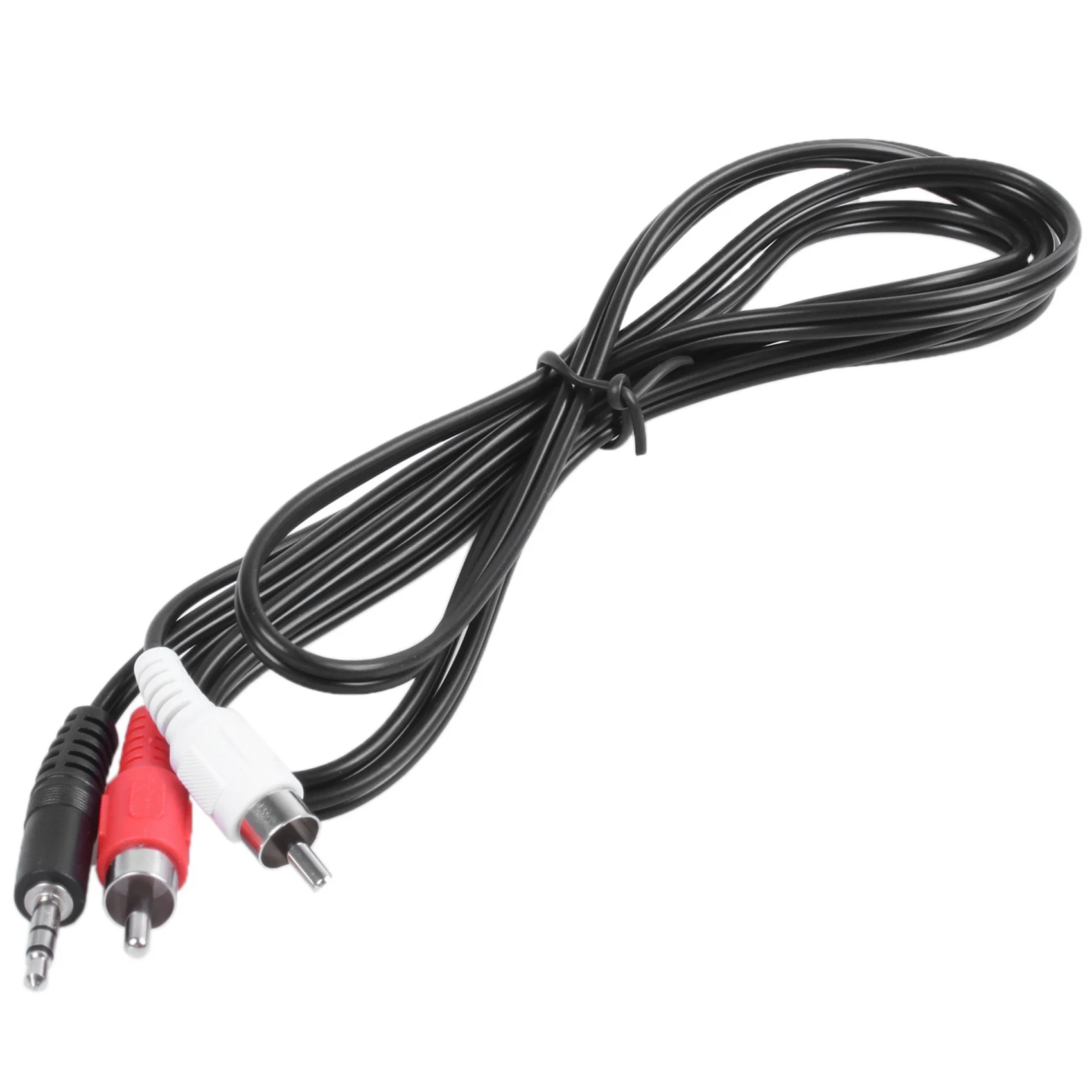 

ELECT-2Pcs 3.5Mm Headphones Plug Jack To 2 X RCA AV Audio Cable