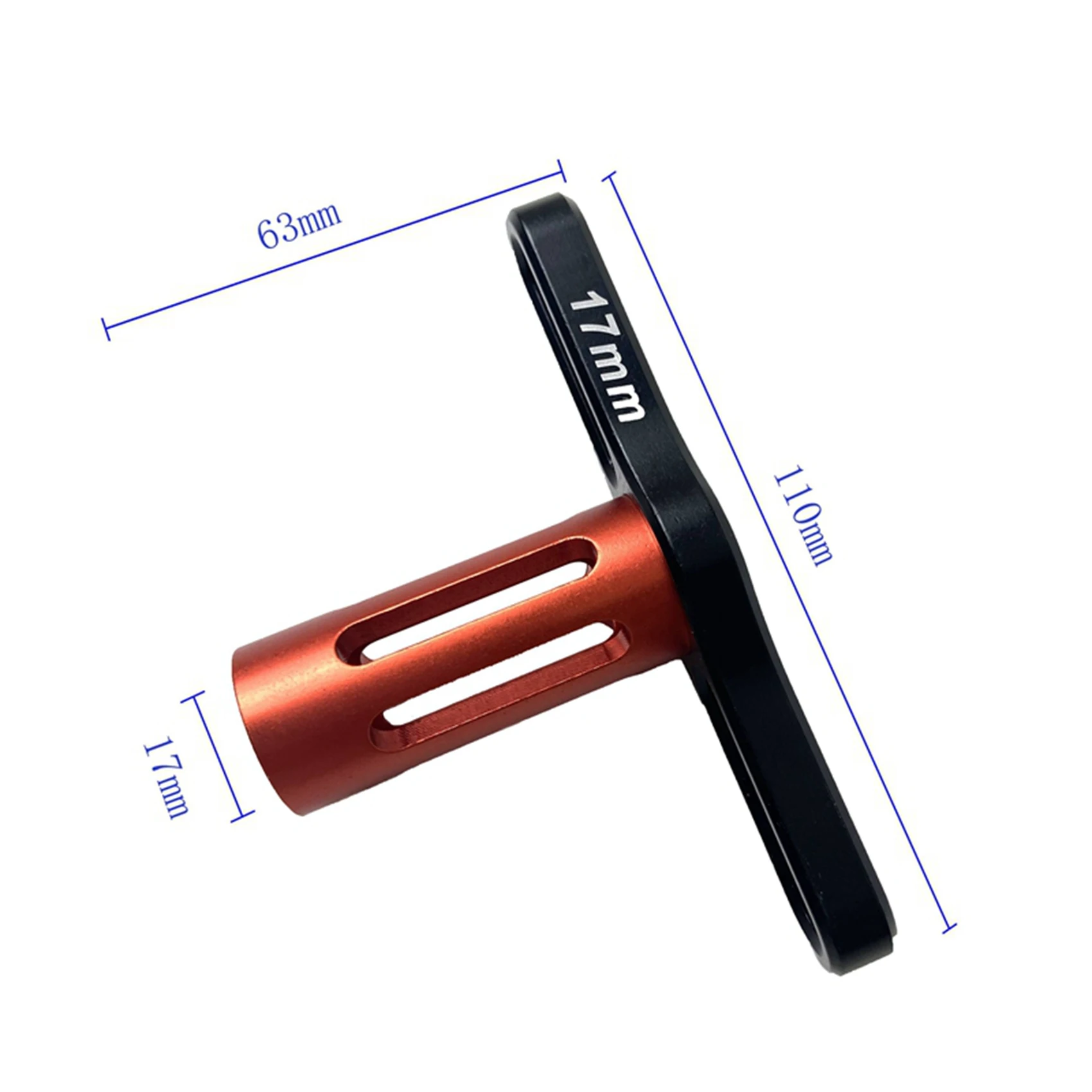 

ABJL-2X Metal 17MM Wheel Nuts Sleeve Hex Wrench Tool For 1:8 Off-Road RC Car Monster Truck Traxxas X-Maxx SUMMIT E-REVO