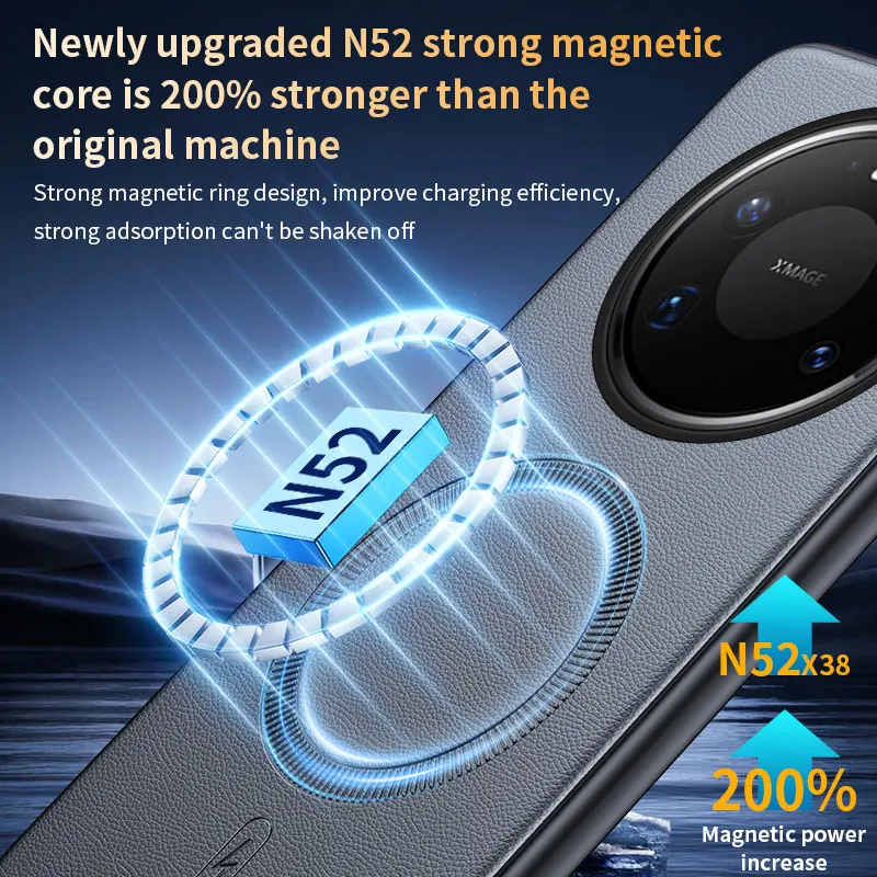 

For Huawei Mate 80 Pro Max Case Magnetic Leather Shield Cover For Huawei Mate 80 Pro Max Anti-Fingerprint Non-Slip PC+TPU