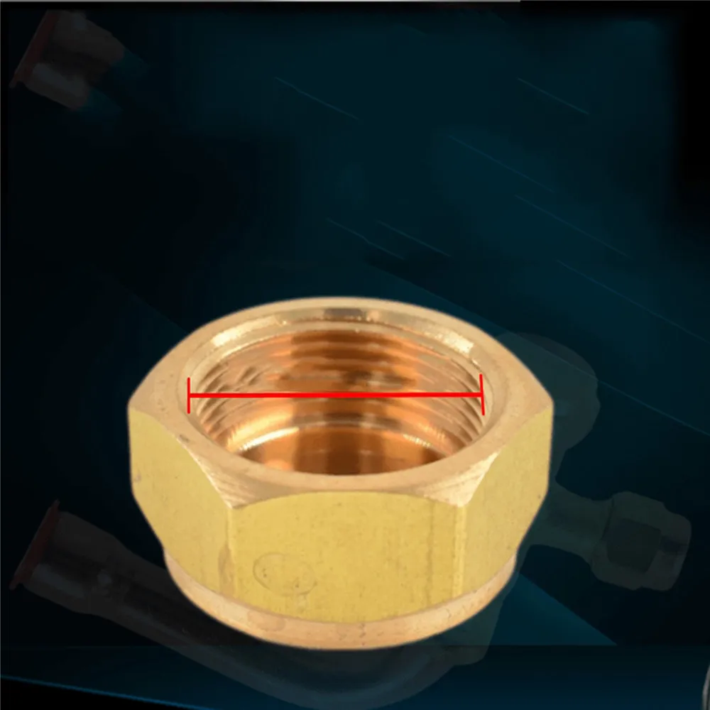 Tappo a vite in rame tappo valvola unità esterna condizionatore tappo valvola di intercettazione 9.8/ 11/ 15/ 17/21/ 24.5mm