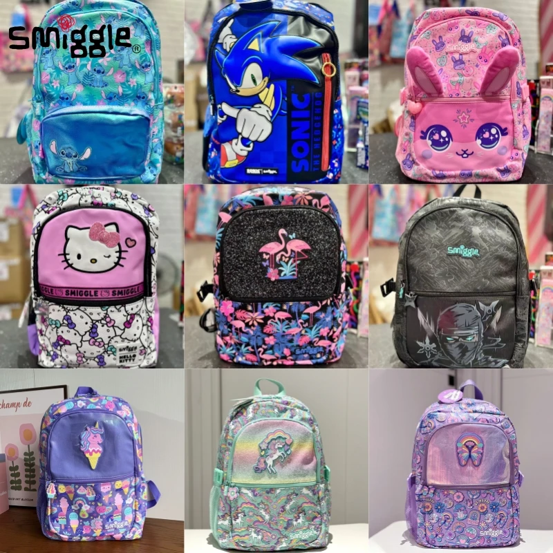 New Australia Smiggle Schoolbag Disney Mermaid Children'S School Bag Anime Backpack Cartoon Backpack Children Gift