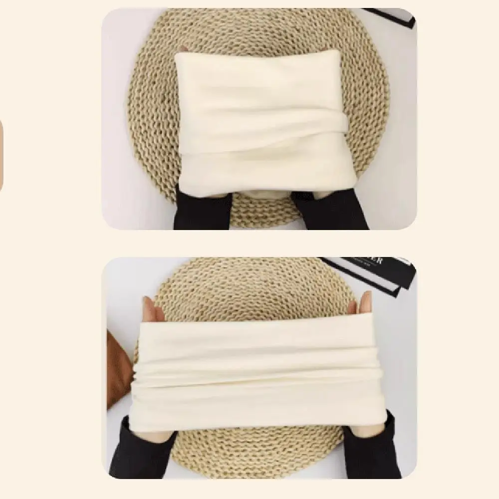 1 個冬ソフトスポーツスカーフ保温ネックウォーマーランニングスケートファッションベルベット肥厚防風裏地ネックスカーフ