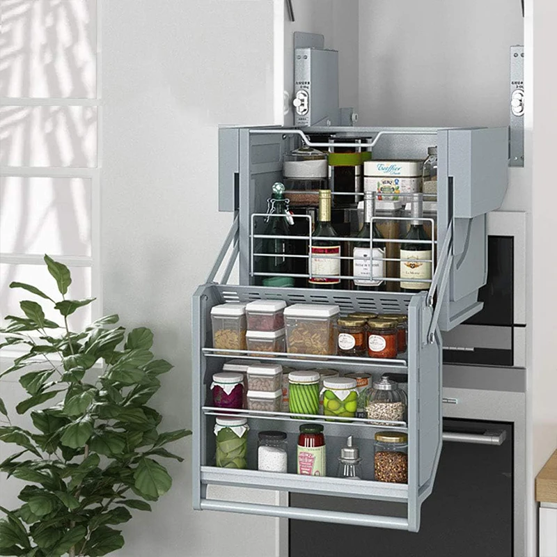 سلة سحب مزدوجة للمطبخ، سلة رفع المصعد، سلة رفع وسحب المطبخ