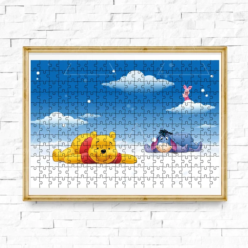 Disney Puzzle Toy Winnie The Pooh 1000 PCS Children Wooden Puzzles Adult Educational Toys Family Leisure Games Handmade Gift Art